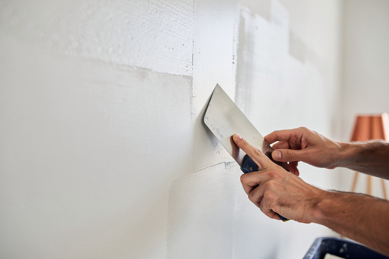 Painter professional drywall repair and wall prep in San Diego, Ocean Beach, Point Loma - smooth seamless finish ready for paint