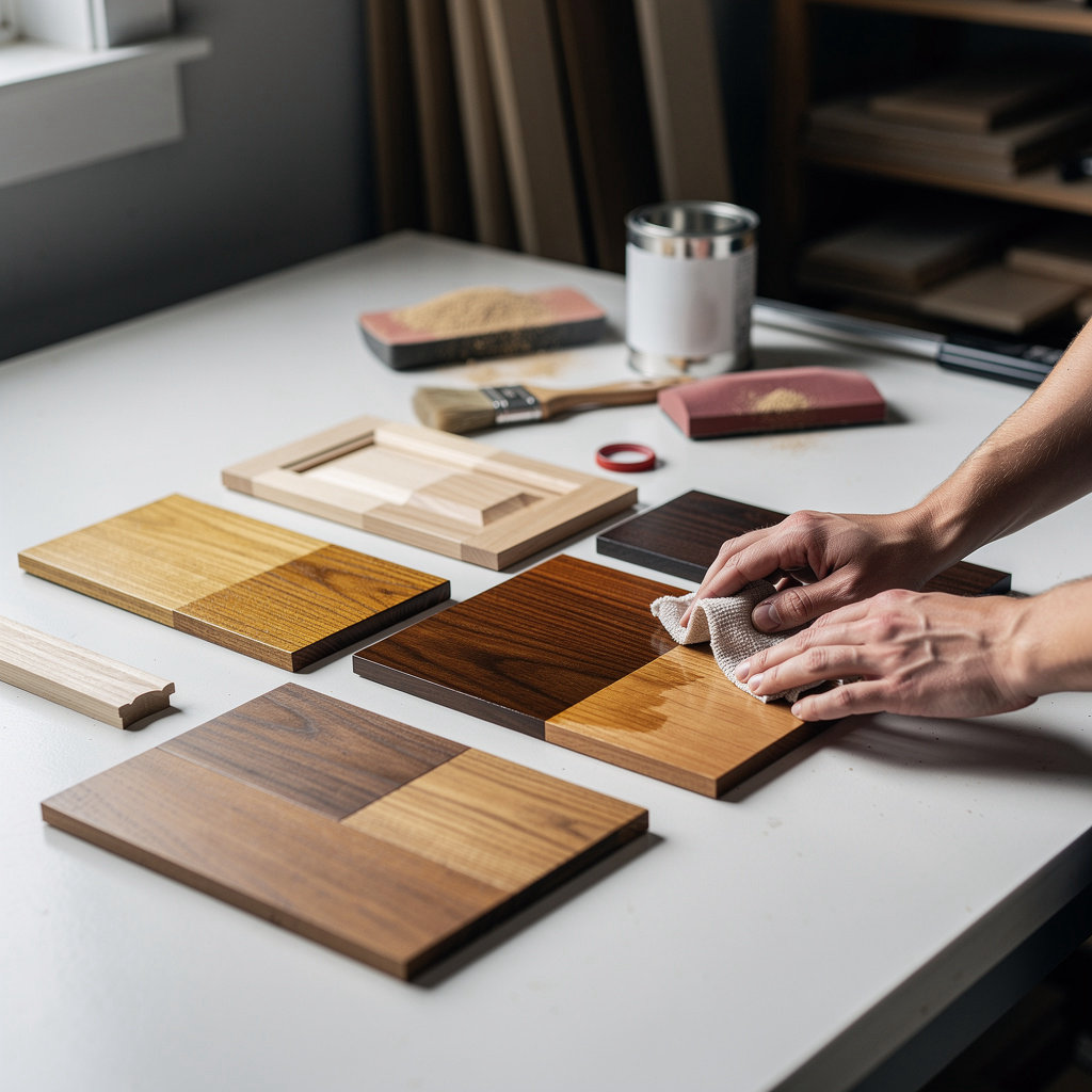 Painter professional wood finishing and staining work in San Diego, Ocean Beach, Point Loma